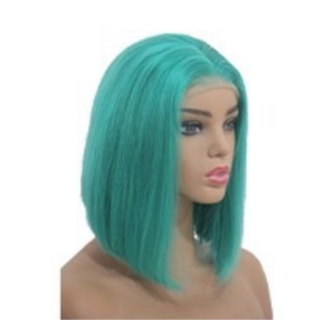 Silky Opulence 13X4 Pre-Cut 180% Density Colored Short Bob Lace Frontal Wig Heavenly LuxHair