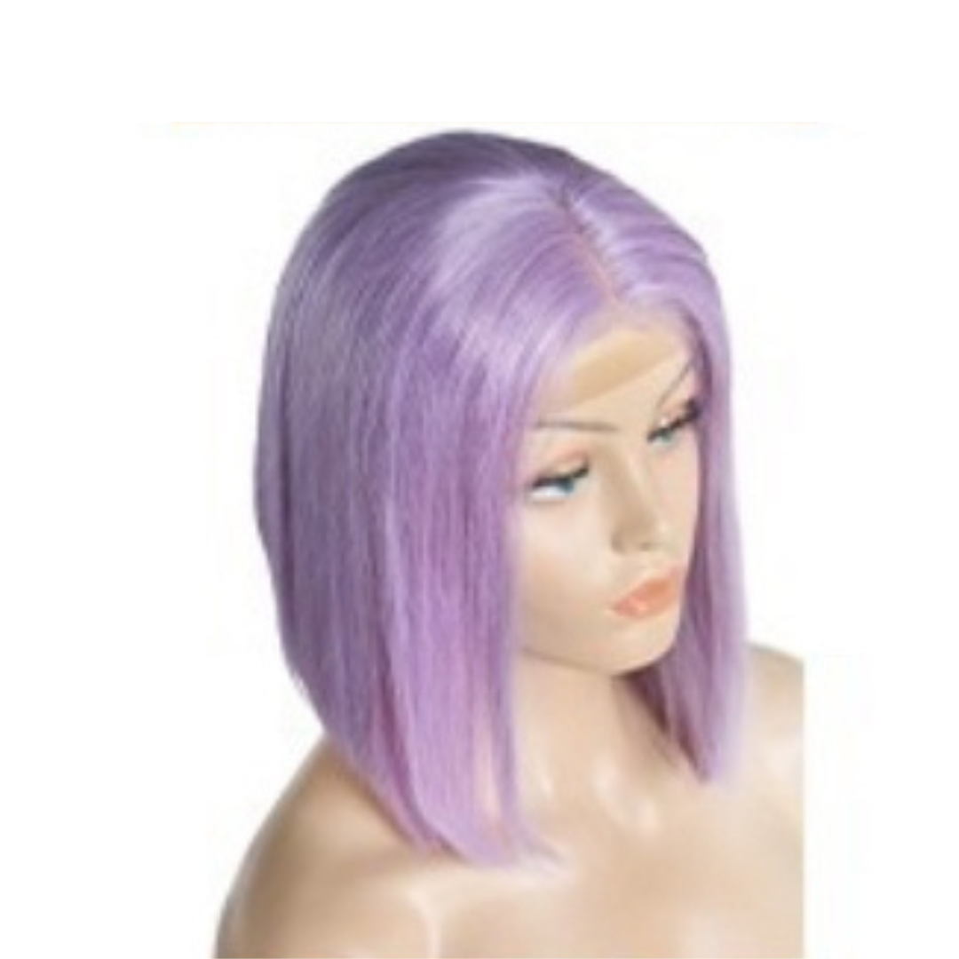 Silky Opulence 13X4 Pre-Cut 180% Density Colored Short Bob Lace Frontal Wig Heavenly LuxHair