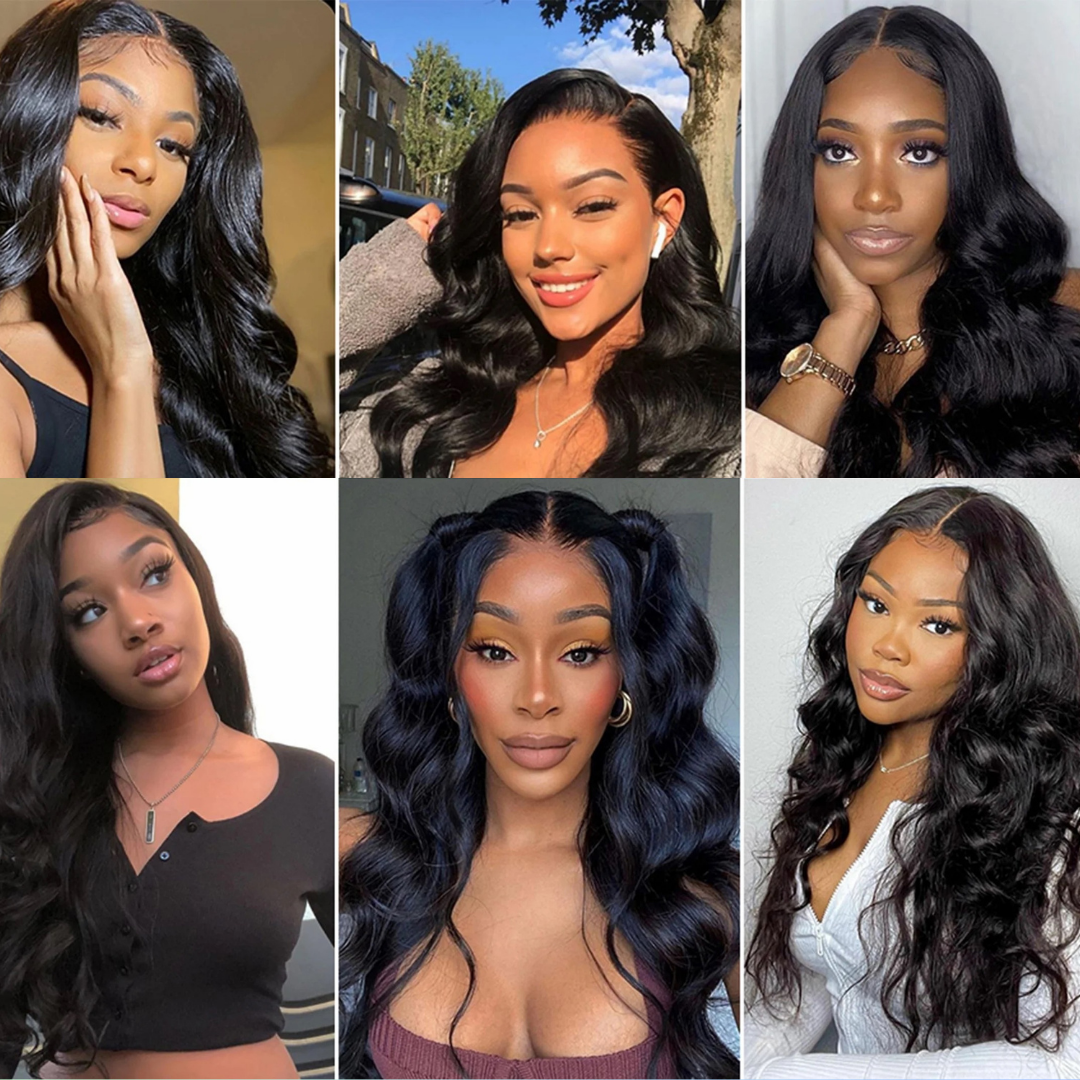 Luxury Glued or Glueless 13X4 Body Wave Raw Hair Lace Front Wig Heavenly LuxHair