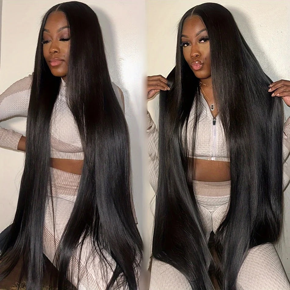 Silky Opulence Pre-Bleached, Pre-Cut Glued or Glueless 13X4 Raw Hair Lace Front Wig Heavenly LuxHair