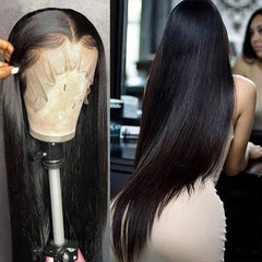 Silky Opulence Pre-Bleached, Pre-Cut Glued or Glueless 13X4 Raw Hair Lace Front Wig Heavenly LuxHair